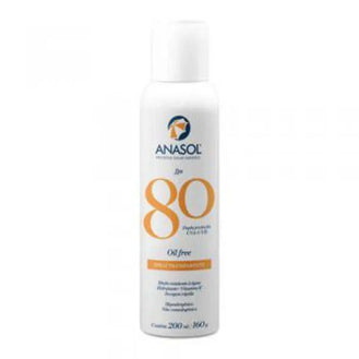 Protetor Solar Corporal Anasol Spray Transparente FPS 80 - 200Ml