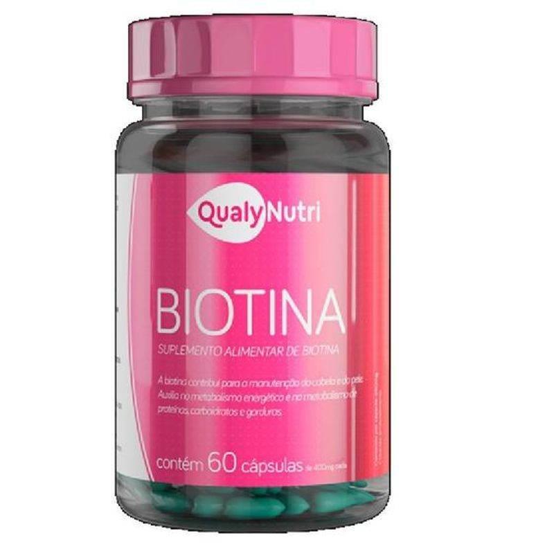 Biotina 250Mg 60 Cápsulas Qualynutri - Drogaria Poupa Centro