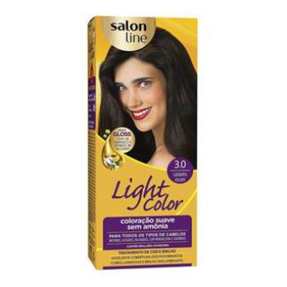 Tinta Light Color Salon Line Nº3.0 Castanho Escuro - Drogaria Poupa Centro