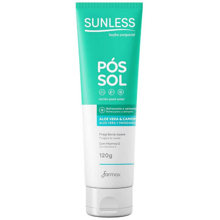 Loção Corporal Pós-Sol Sunless - Aloe Vera e Camomila 120g