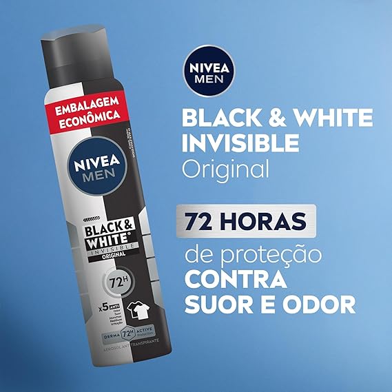 Des Nivea Aer Inv Blc&Wht 200Ml: Antitranspirante Antimancha