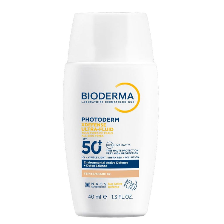 Protetor Solar Bioderma Photoderm XDefense Ultra-fluid Cor 02 FPS 50+ 40ml