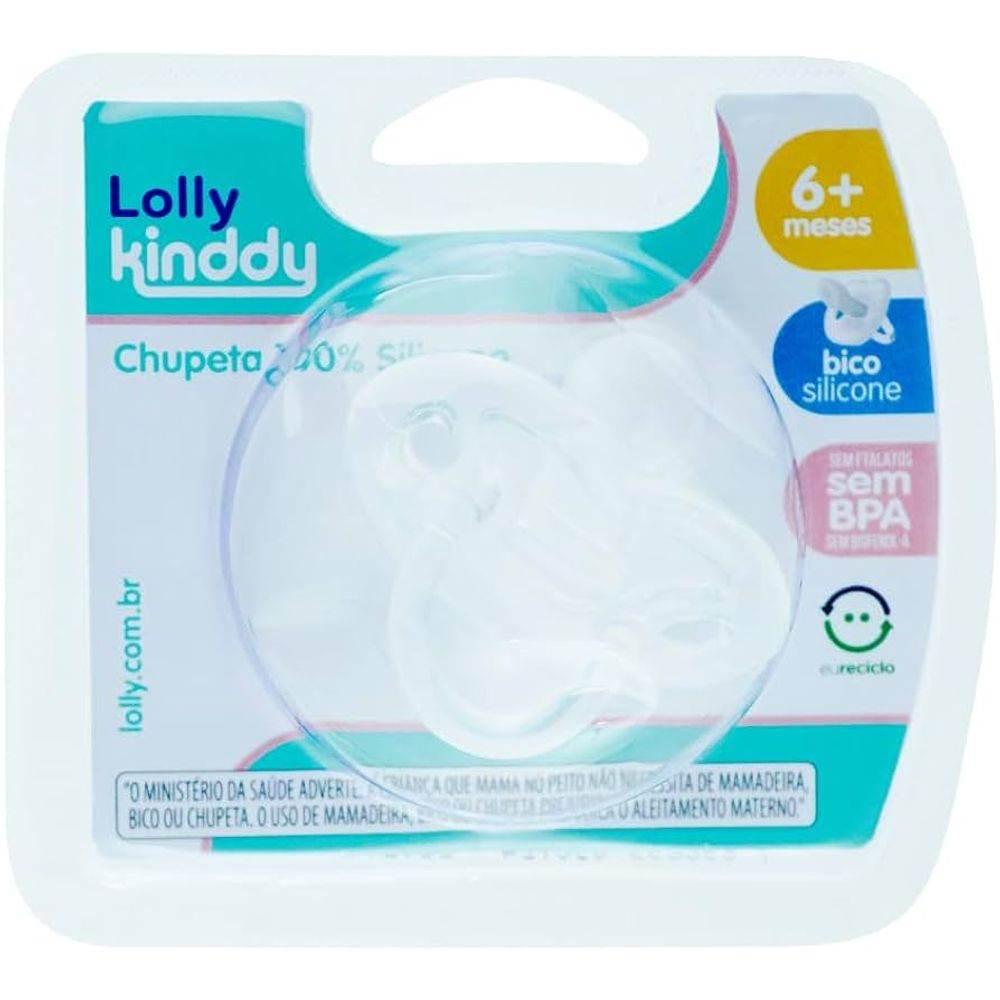Chupeta Lolly Kinddy Tam 2 Transparente - Drogaria Poupa Centro