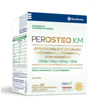 Perosteo KM Com 30 Tabletes Mastigáveis Eurofarma - Drogaria Poupa Centro