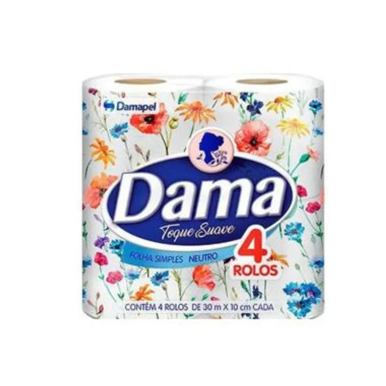 Papel Higiênico Dama - 4 Unidades