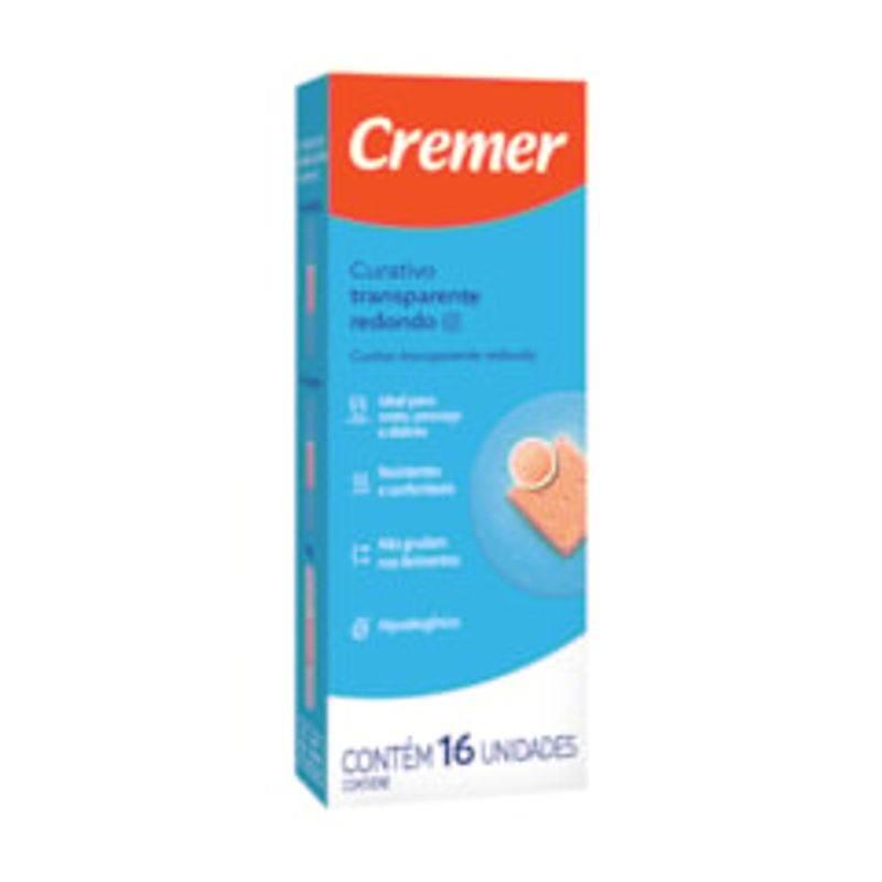 Curativo Cremer transparente redondo C/16 - Drogaria Poupa Centro