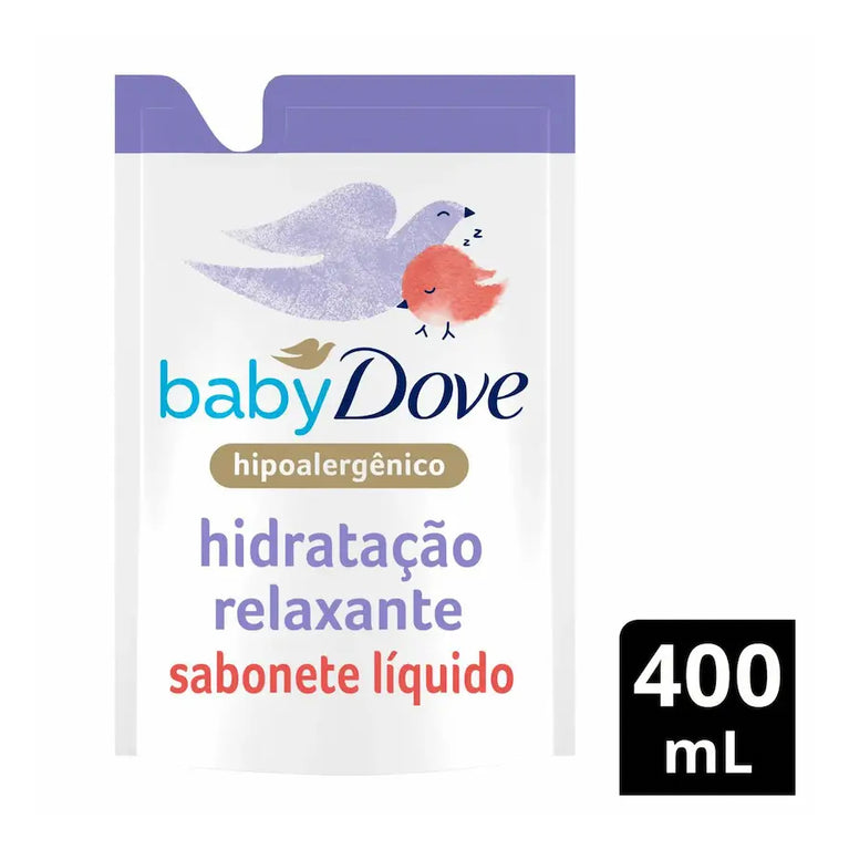 Refil Sabonete Líquido de Glicerina Dove Baby Hidratação Relaxante Hora de Dormir 400ml