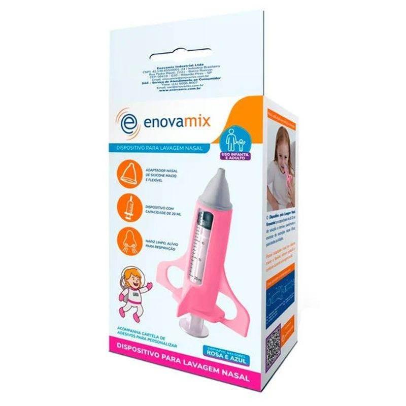 Dispositivo Para Lavagem Nasal Enovamix Rosa - Drogaria Poupa Centro