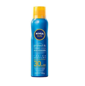 Protetor Solar Nivea Spray Sun Protect & Toque Seco FPS 30 Com 200ml - Drogaria Poupa Centro