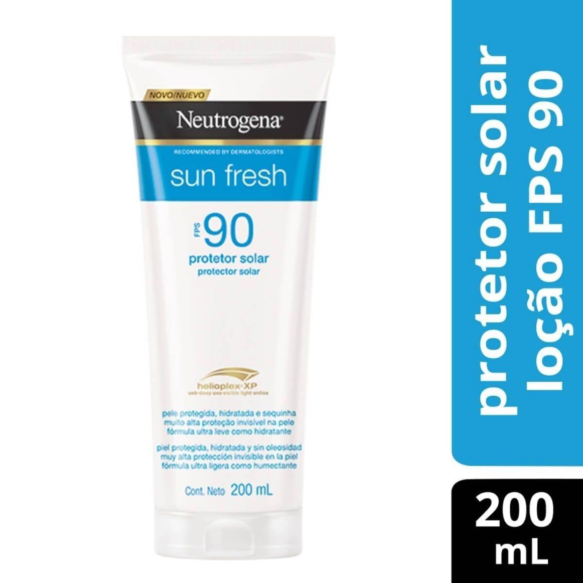 Protetor Solar Sun Fresh Fps90 200Ml - Drogaria Poupa Centro