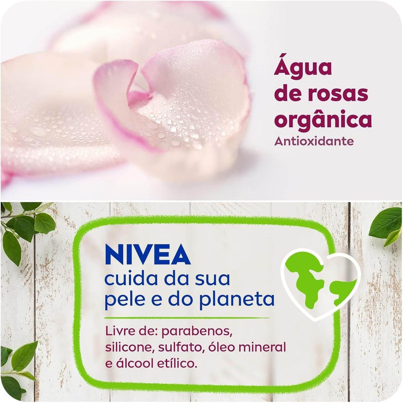 NIVEA Hidratante Facial Mist Aqua Rose 150ml - Hidratante em spray com água de rosas - Drogaria Poupa Centro