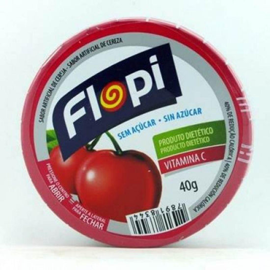 Bala Flopi Sem Açucar Sabor Cereja 40g - Drogaria Poupa Centro