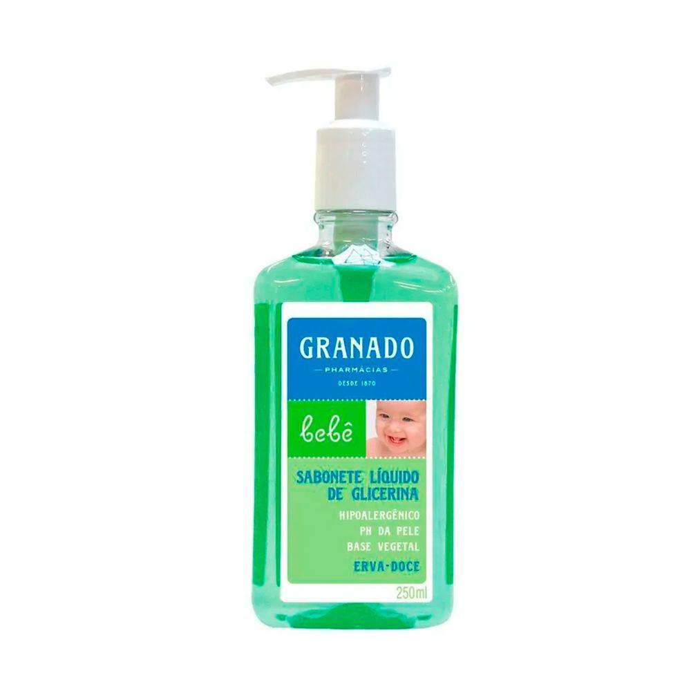 Sabonete Líquido Granado Bebê Erva Doce - 250Ml - Drogaria Poupa Centro