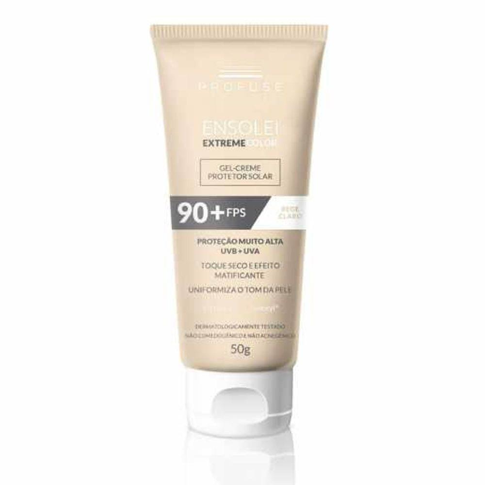 Protetor Solar Facial Profuse Ensolei Extreme Color Bege Claro FPS 90 - 50g - Drogaria Poupa Centro
