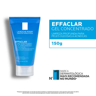 Gel de Limpeza Profunda La Roche-Posay Effaclar Concentrado com 150g VALIDADE 01/2026