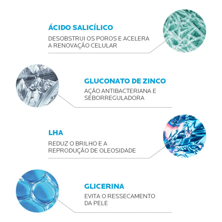 Gel de Limpeza Profunda La Roche-Posay Effaclar Concentrado com 150g VALIDADE 01/2026
