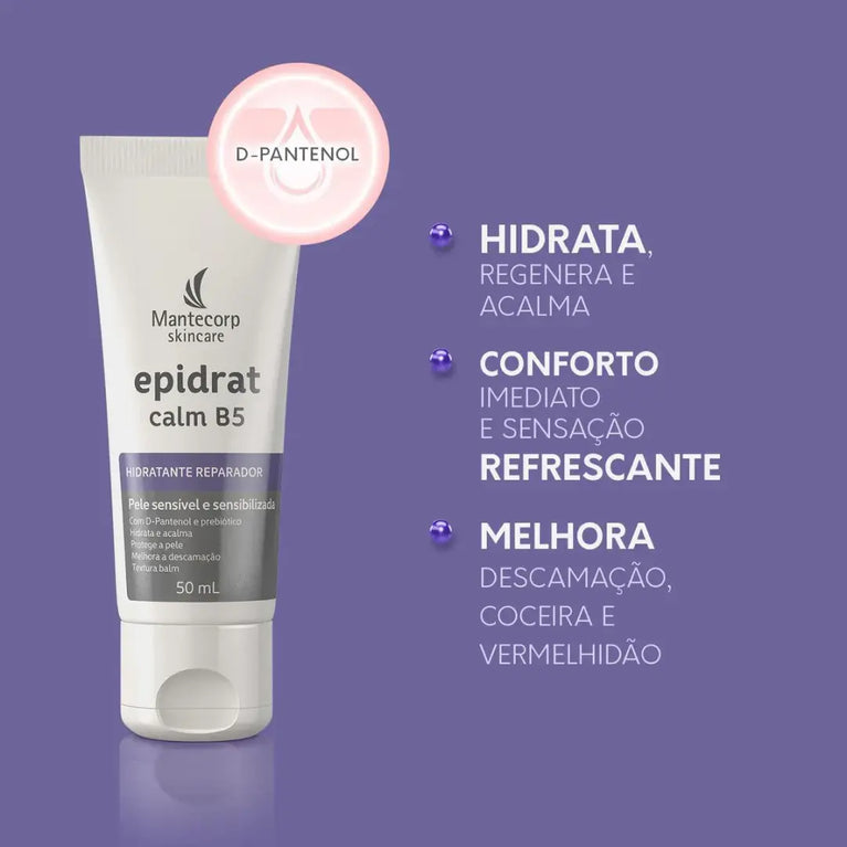 Hidratante Reparador Facial Mantecorp Epidrat Caml B5 - 50mL