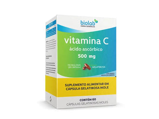 Vitamina C 500mg Com 60 cápsulas Biolab