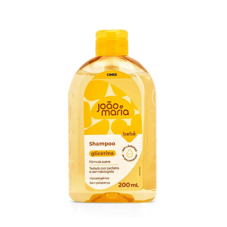 Shampoo João e Maria Bebê Glicerinado 200ml Hipoalergênico