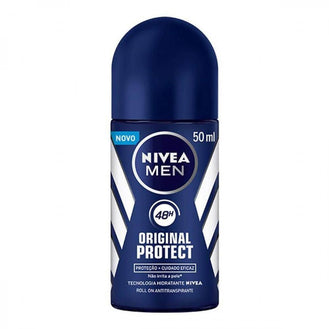 Desodorante Roll-On Nivea 50ml Original Protect Masculino - Drogaria Poupa Centro