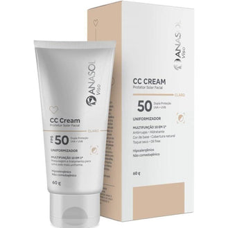 CC Cream Protetor Facial Fps 50 60g Claro - Drogaria Poupa Centro