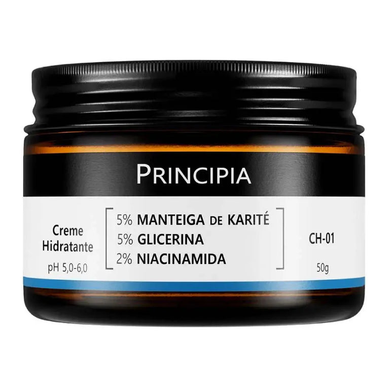 Creme Hidratante Facial 5% Manteiga de Karité + 5% Glicerina + 2% Niacinamida Ch-01 com 50g Principia