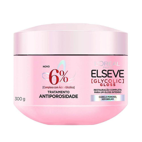 Creme de Tratamento Elseve Glycolic Gloss 300g - Drogaria Poupa Centro
