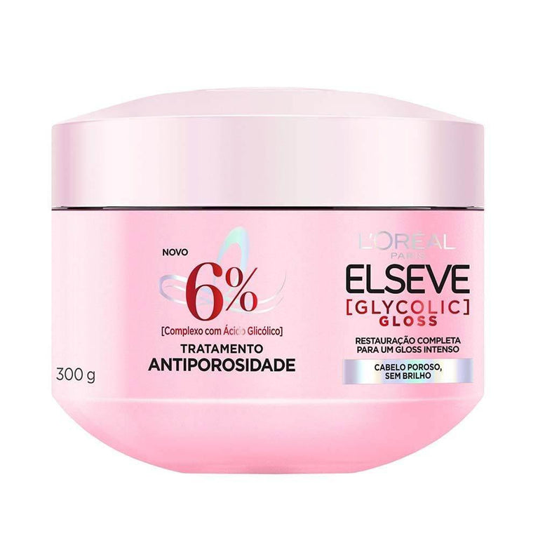 Creme de Tratamento Elseve Glycolic Gloss 300g - Drogaria Poupa Centro