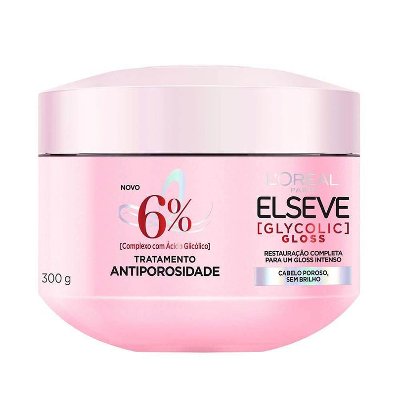 Creme de Tratamento Elseve Glycolic Gloss 300g - Drogaria Poupa Centro