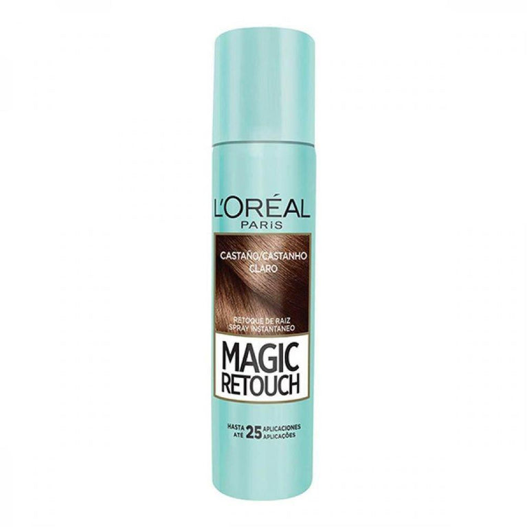 Spray para Retoque da Raiz Castanho Claro - Loreal - Drogaria Poupa Centro