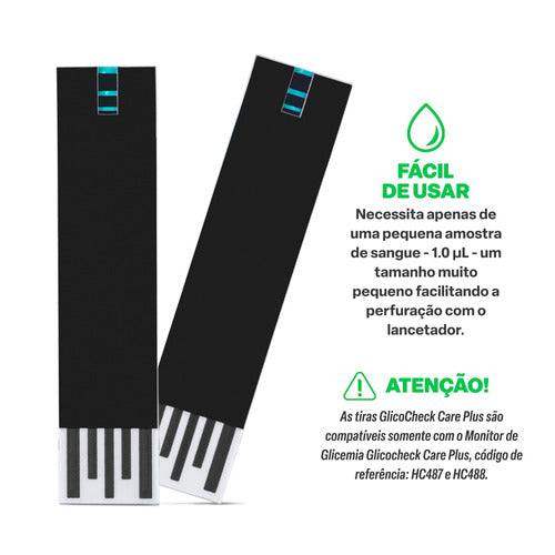 Tiras Para Medidor De Glicemia Glicocheck 50un HC489 Multi