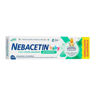 Creme para Assaduras Nebacetin Baby Prevenção 120g - Drogaria Poupa Centro