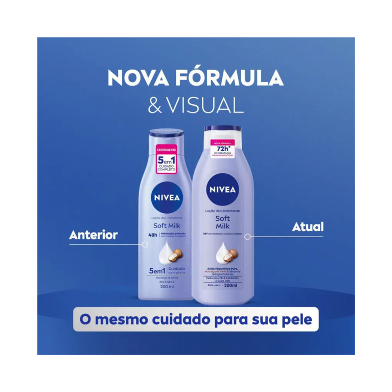 Hidratante Nivea Soft Milk 200ml