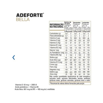 Adeforte Bella 30 comprimidos Gross
