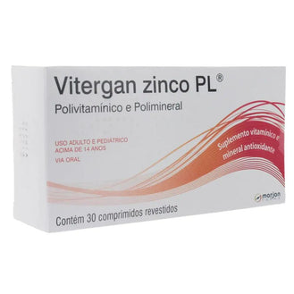 Vitergan Zinco Pl Marjan Com 30 Comprimidos