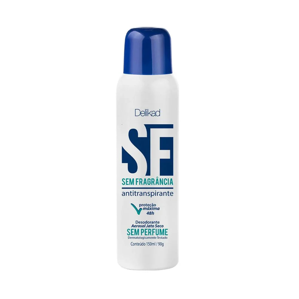 Desodorante Antitranspirante Aerosol Jato Seco Delikad SF 150ml - Coty - Drogaria Poupa Centro