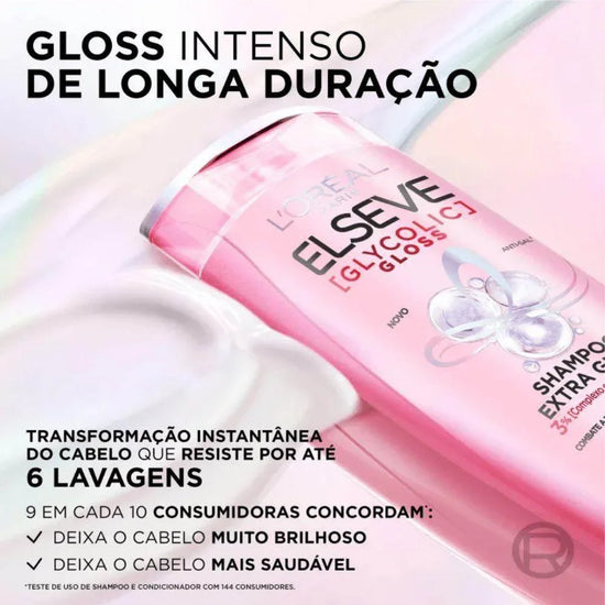 Shampoo Elseve Glycolic Gloss 200ml - Loreal - Drogaria Poupa Centro