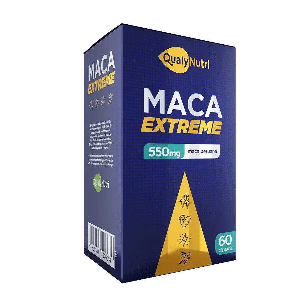 Maca Extreme 60 Cápsulas - Qualy Nutri