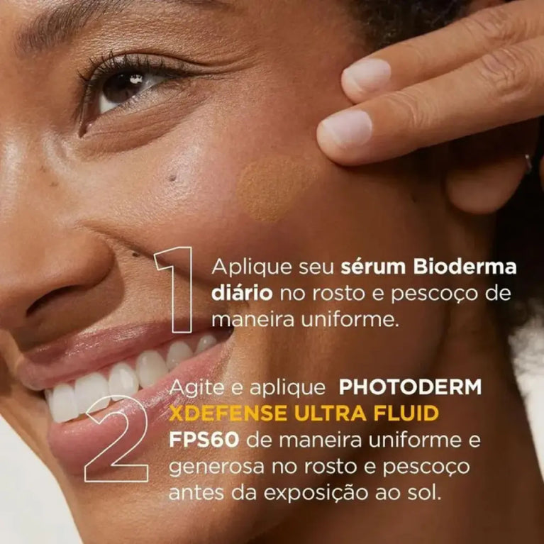 Protetor Solar Bioderma Photoderm XDefense Ultra-fluid Cor 01 FPS 50+ 40ml