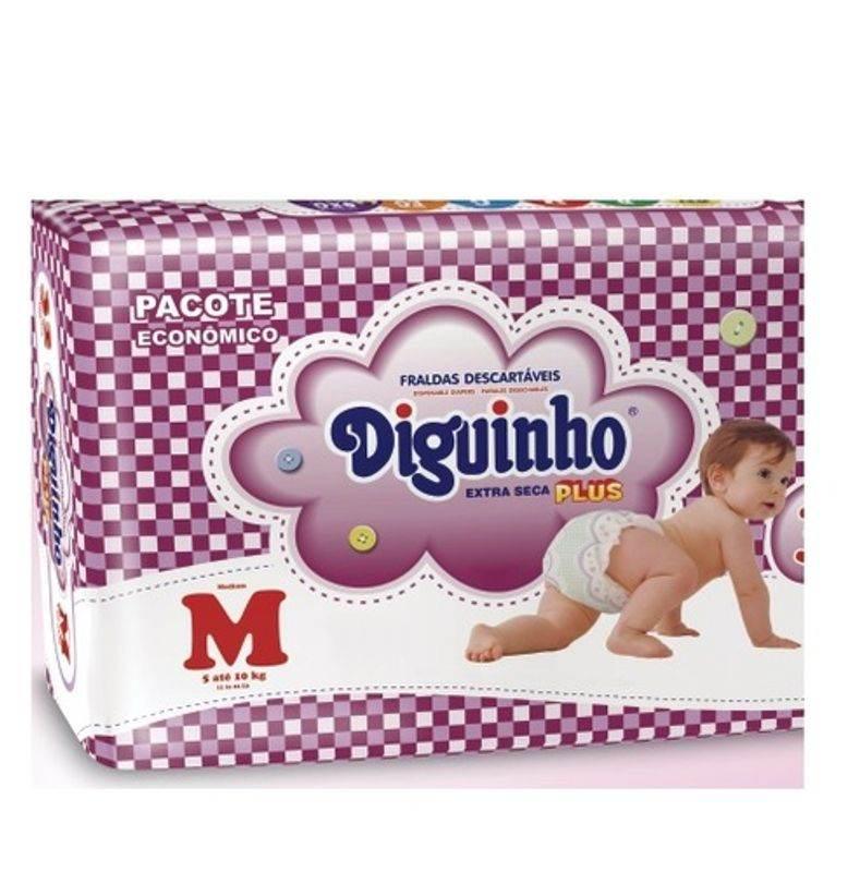 Fralda Descartável Diguinho Plus Extra Seca M Com 32 Unidades - Drogaria Poupa Centro
