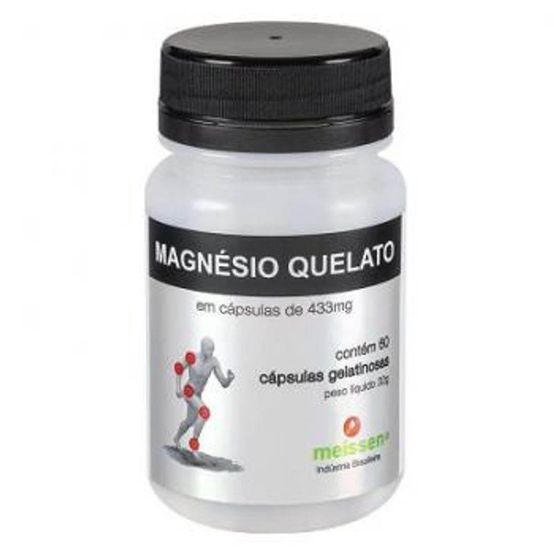 Magnésio Quelato 433mg Com 60 Capsulas Meissen - Drogaria Poupa Centro