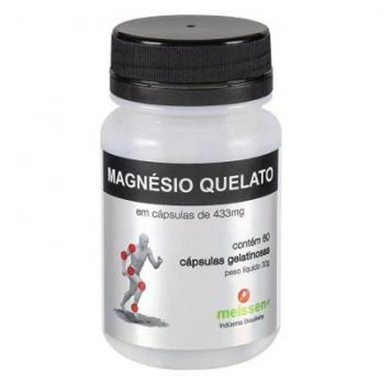 Magnésio Quelato 433mg Com 60 Capsulas Meissen - Drogaria Poupa Centro