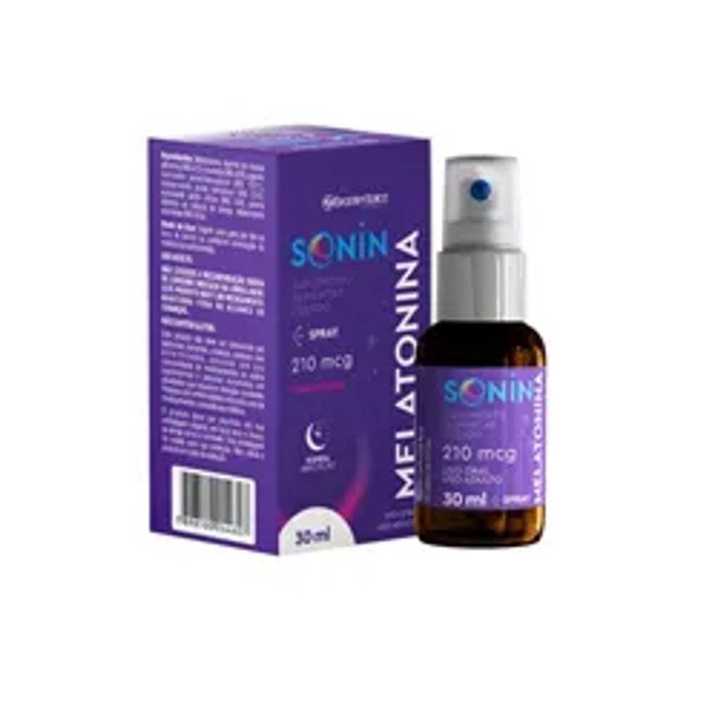 Sonin Melatonina 210mcg - 1 Frasco Spray com 30Ml - Drogaria Poupa Centro