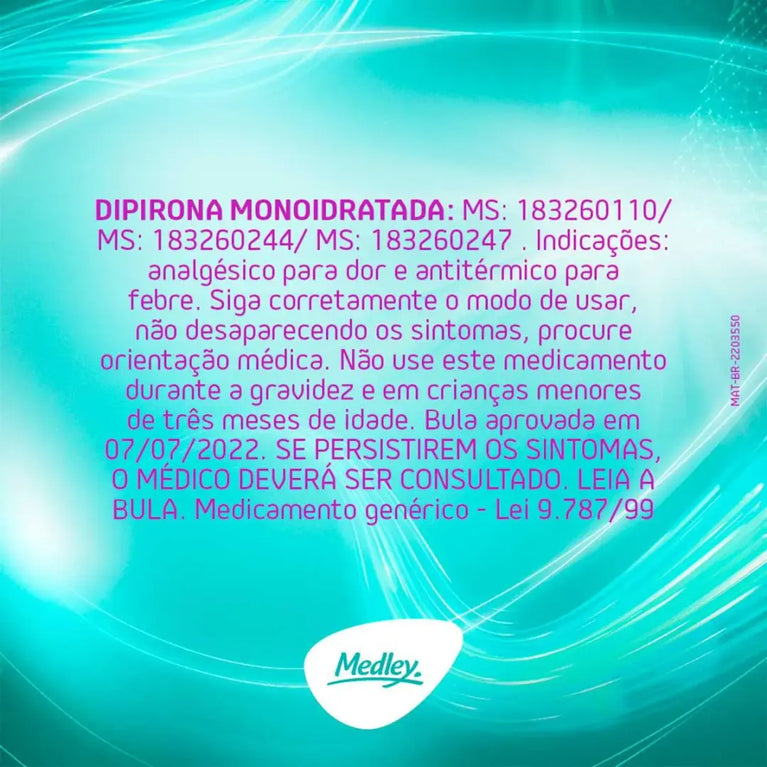 Dipirona Monoidratada 20Ml Medley