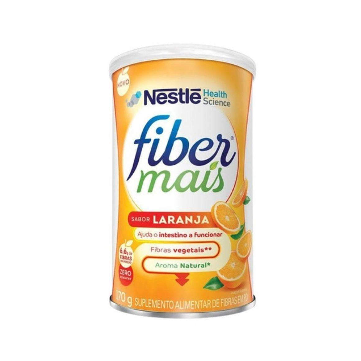 Fiber Mais Regulador Intestinal Sabor Laranja Com 170g - Drogaria Poupa Centro