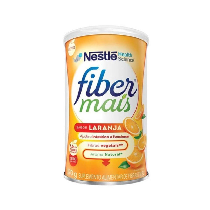 Fiber Mais Regulador Intestinal Sabor Laranja Com 170g - Drogaria Poupa Centro