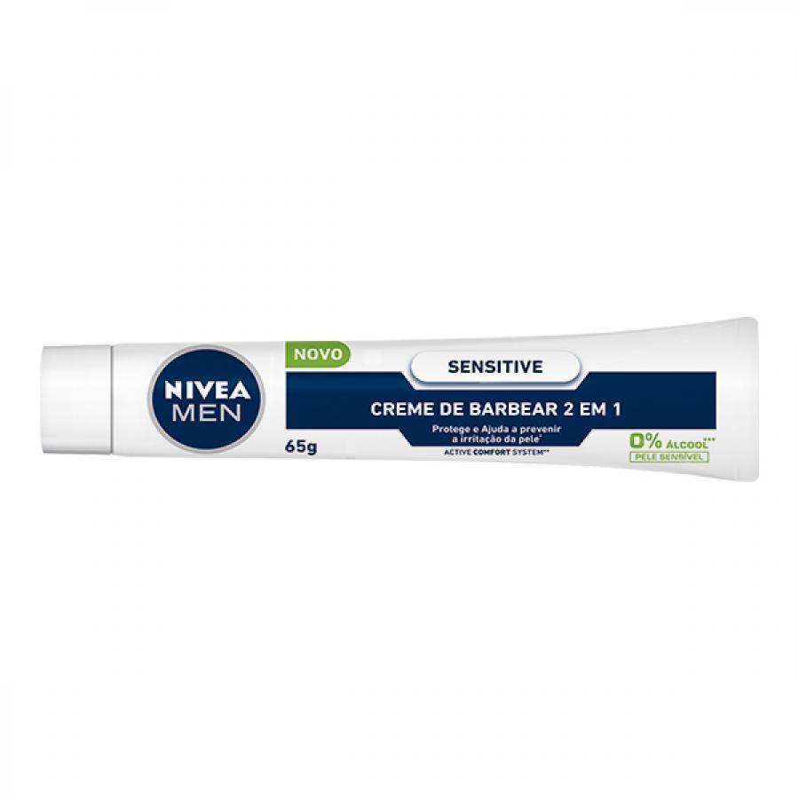 Creme Barbear Nivea Sensitive 65g - Drogaria Poupa Centro