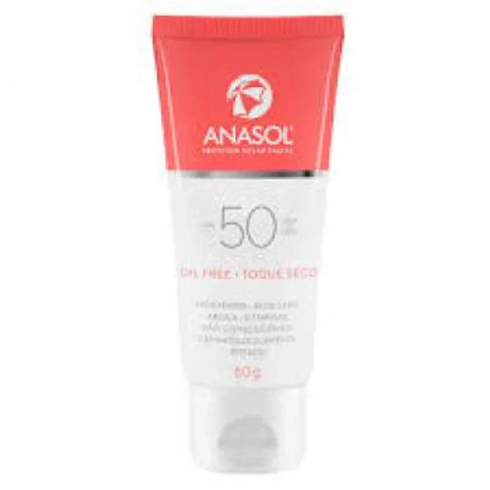 Protetor  Solar Facial Anasol Toque Seco FPS 50 - 60g