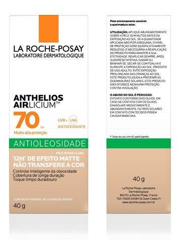 Protetor Solar Antioleosidade Fps70 Cor Clara La Roche Posay - Drogaria Poupa Centro
