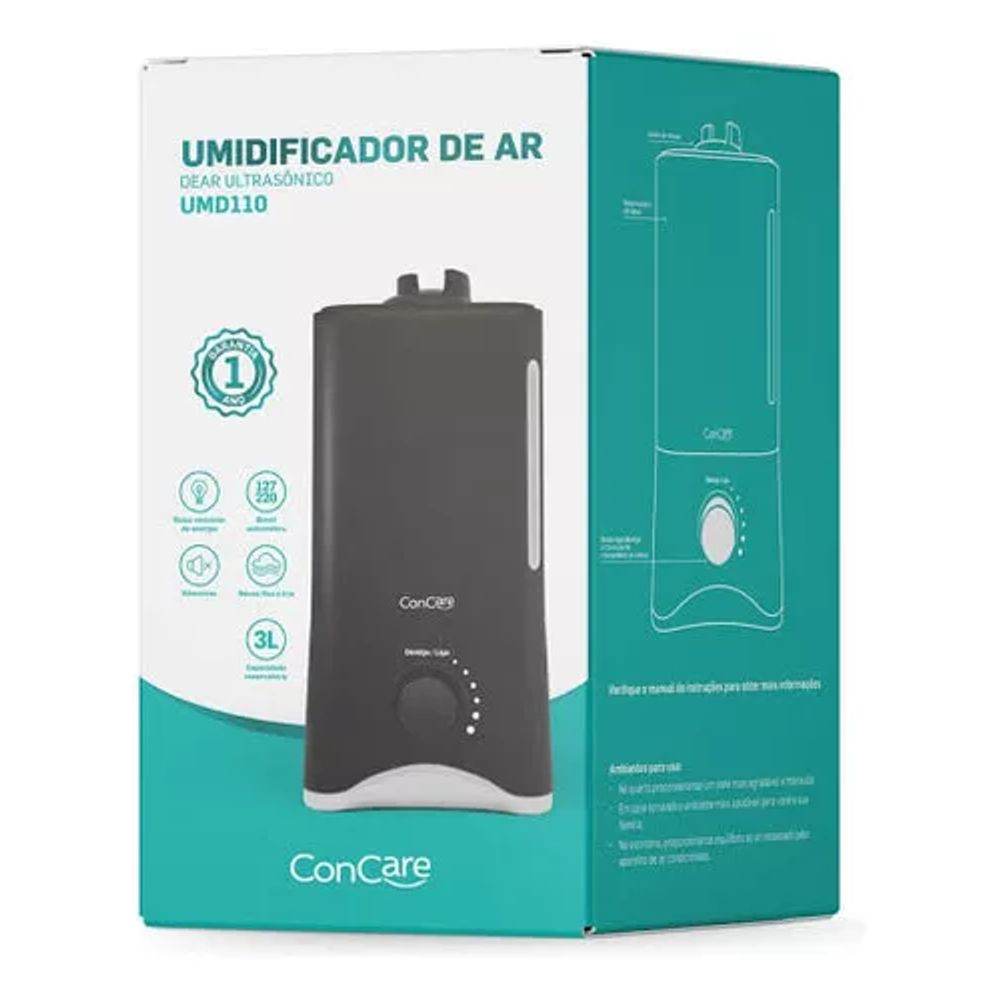 Umidificador Concare 3L - Drogaria Poupa Centro